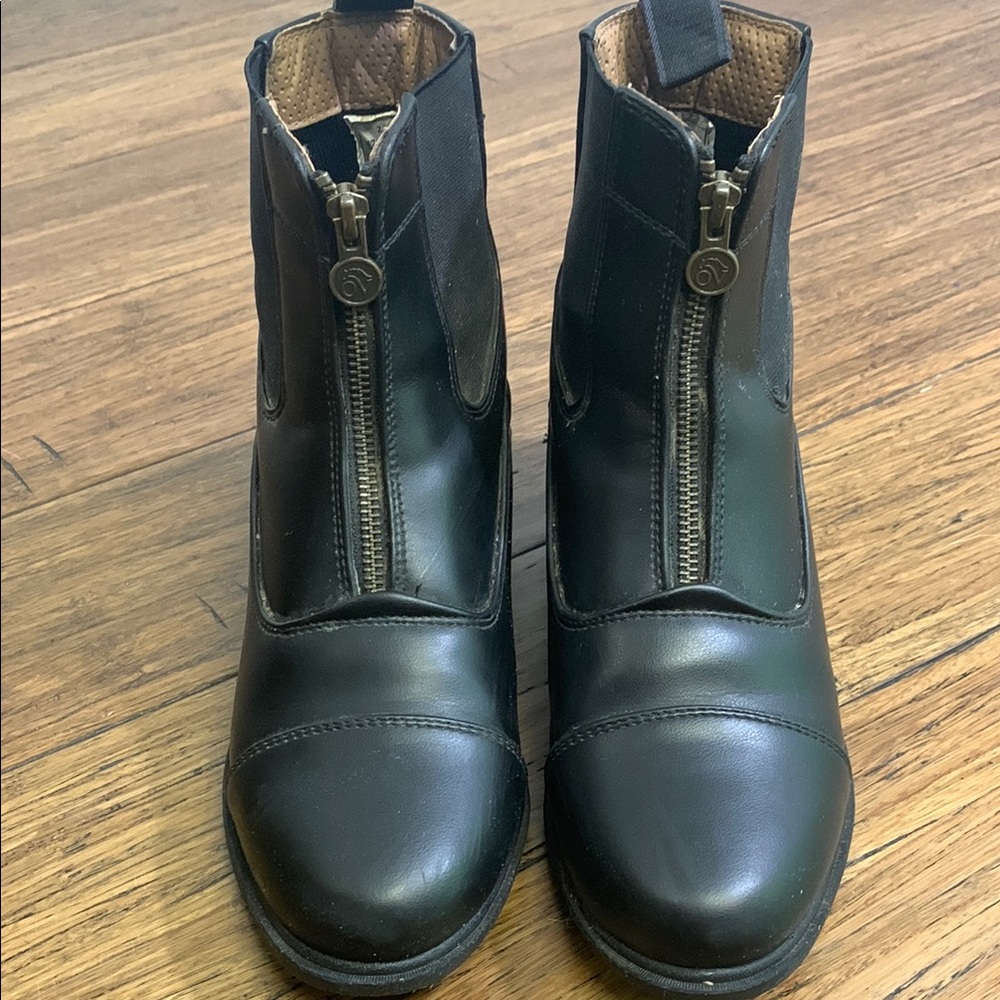black ovation short riding boots